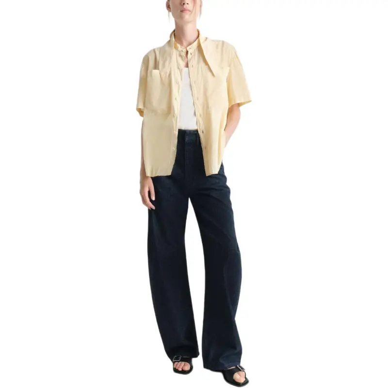 Lemaire Short Sleeve With Foulard Shirt-2