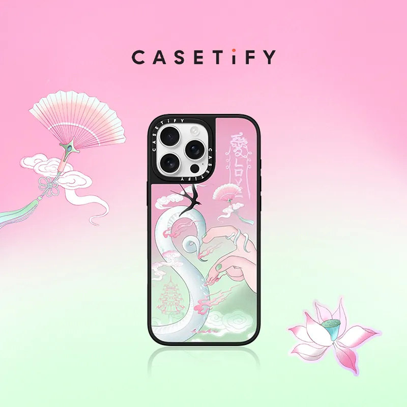 CASETIFY PC+TPU Material Eternal Love Phone Cases Compatible With IPhone 16 Pro/16 Pro Max/15 Pro/15 Pro Max-1