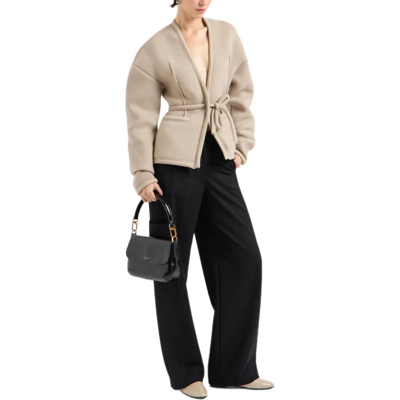 GIORGIO ARMANI Single breasted Jacket In Viscose And Cashmere Jersey-3