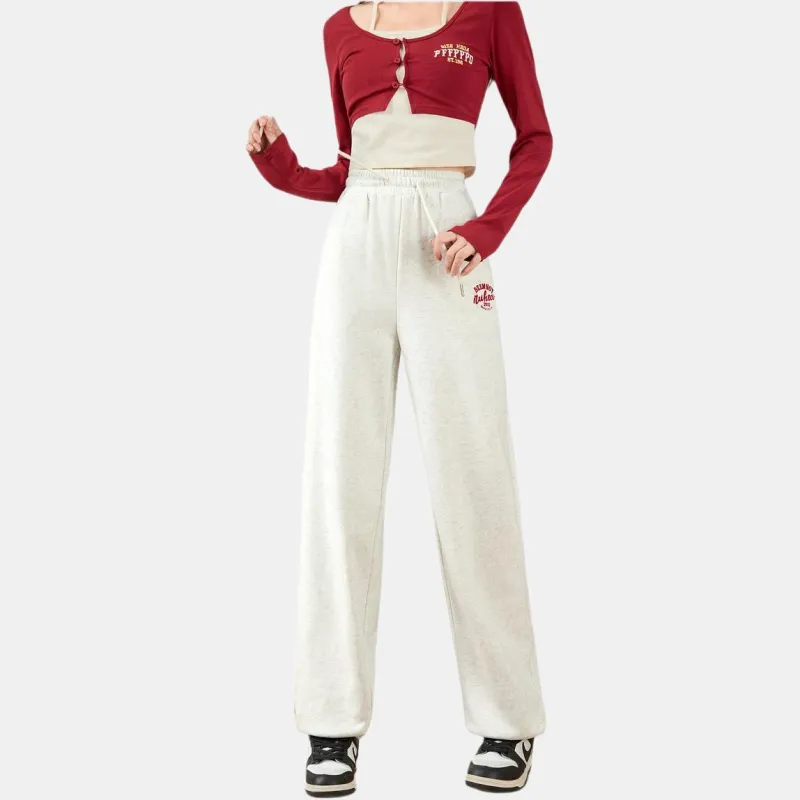 Tonlion Casual Pants Women's Mist Gray-2