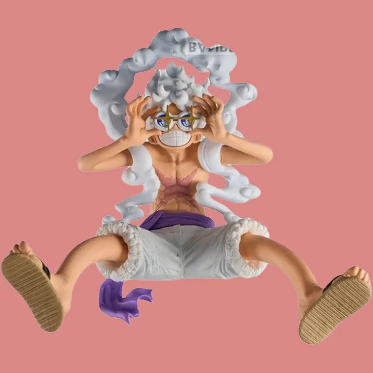 BANPRESTO One Piece Bandai Glass Factory KOA Artistic King Luffy Nika Shape 2 Bonus Gifts-6