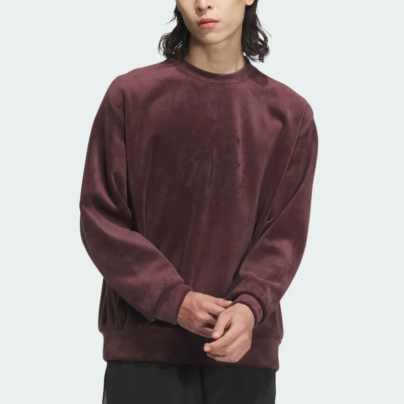 Adidas Sweatshirt Unisex Dark Gray Brown-4