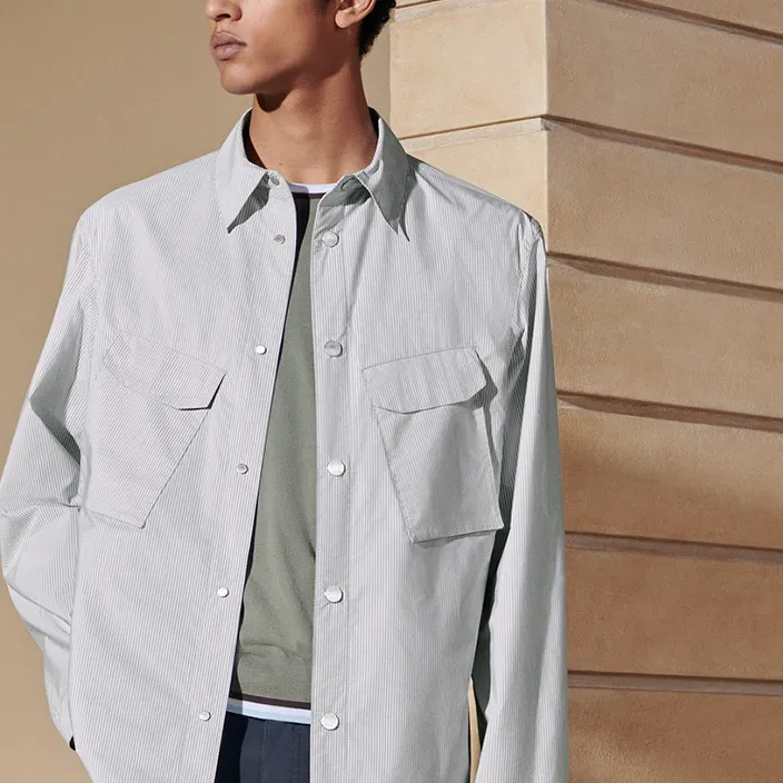 HERMES SS24 Shirt Men's Light Green-3