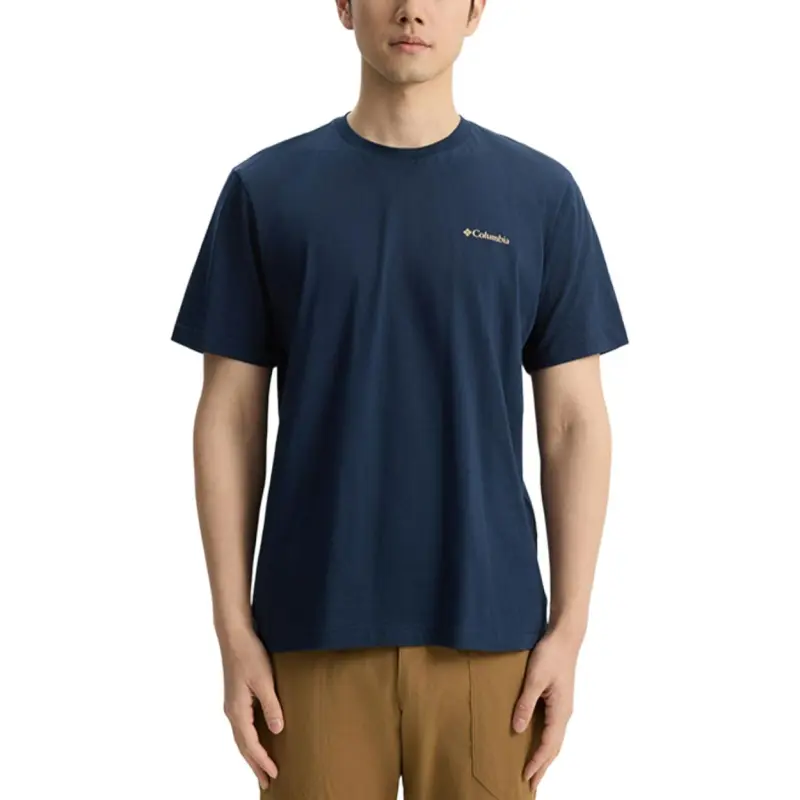 Columbia SS25 T Shirt Men's Navy Blue-3