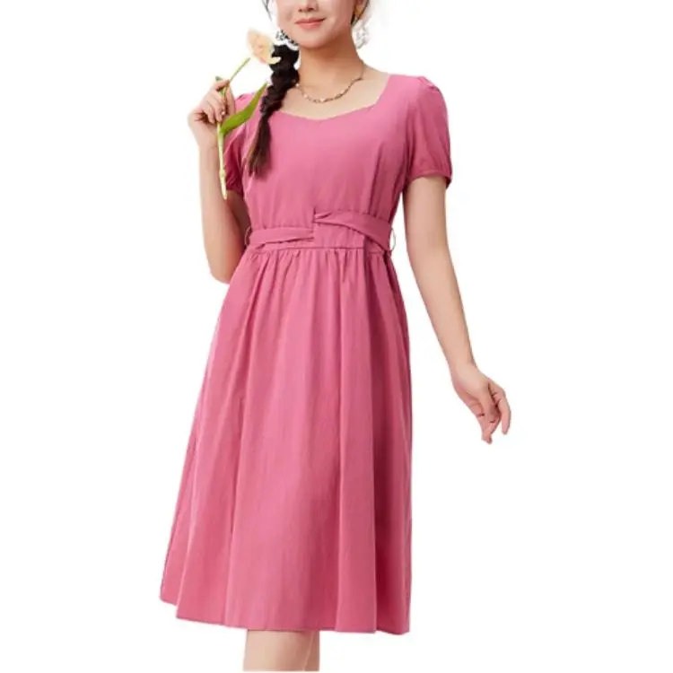 Love To Serve Short Sleeved Dress Women's Fuchsia-2