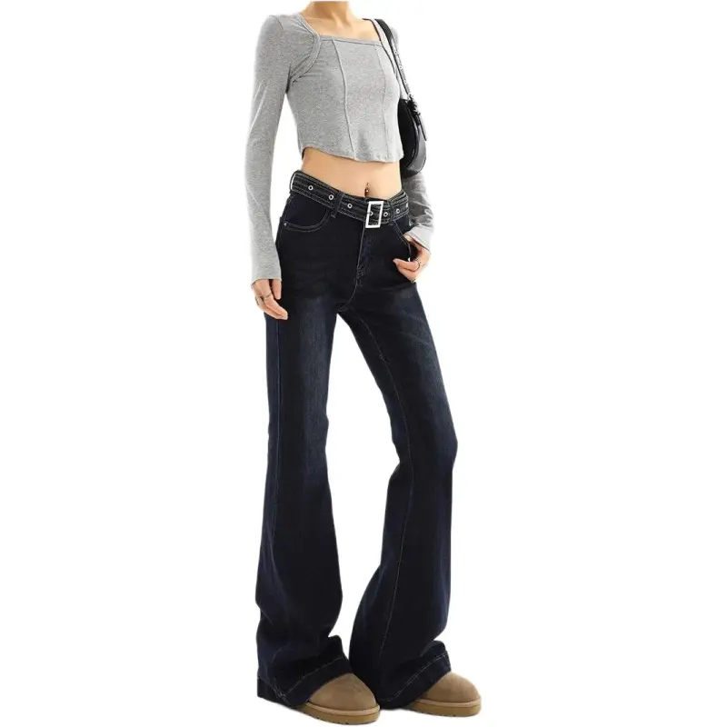 Concubine Zhu Jeans Women's Dark Blue-4