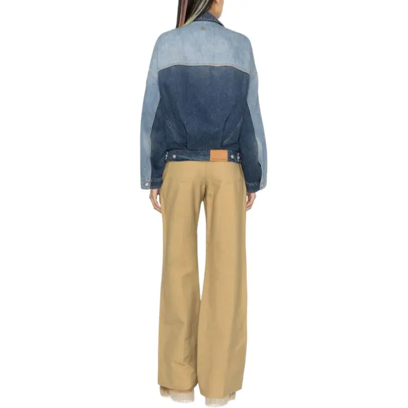 Stella McCartney Patchwork Buttoned Denim Jacket-2