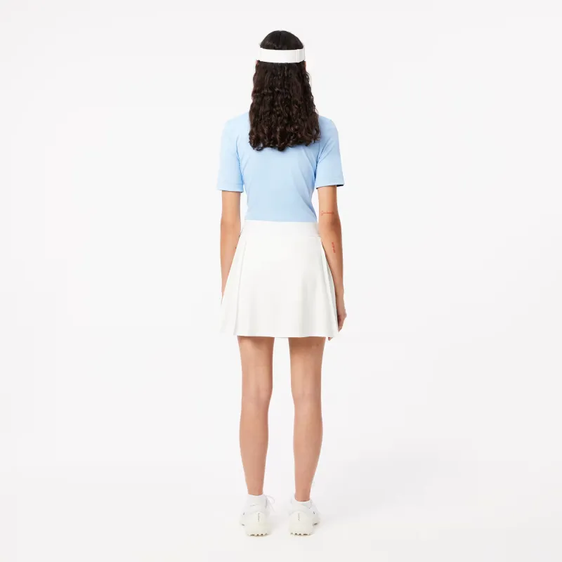 LACOSTE Casual Shorts Women's White-3