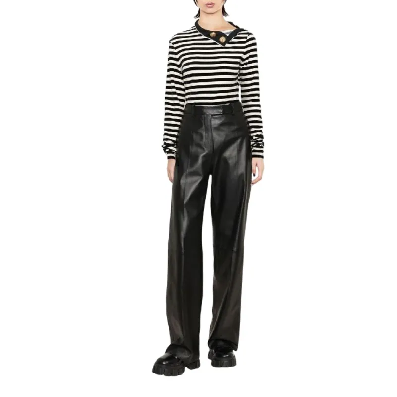 BALMAIN Striped Long-sleeve Top-3