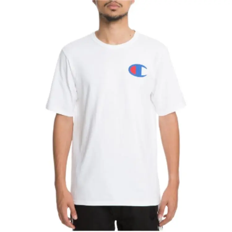 Champion T Shirt US Version Unisex White-3