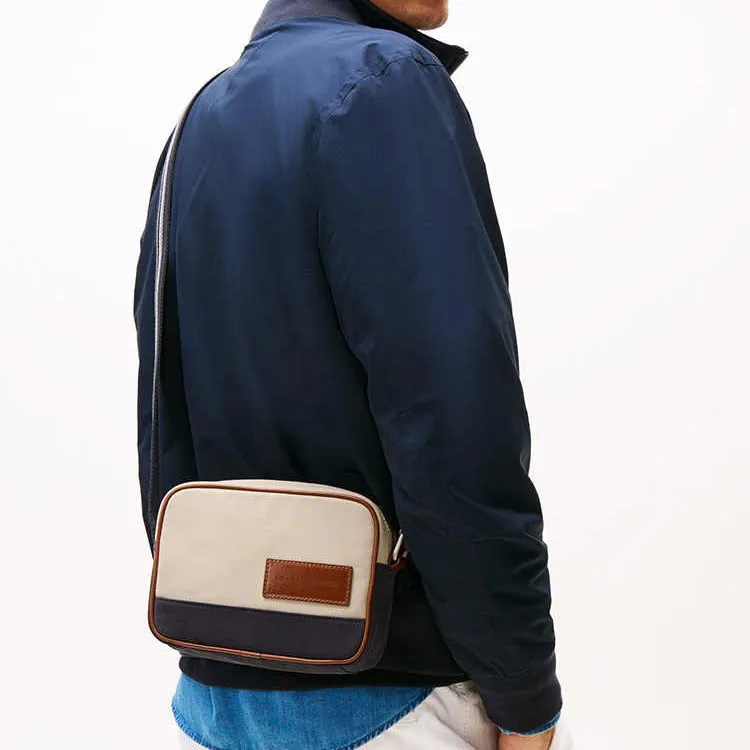 Tommy Hilfiger Polyester Camera Bag, Shoulder Bag, Crossbody Bag Medium Size Men's Light Khaki-4