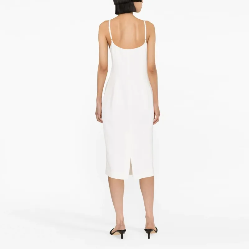 Blumarine Sleeveless Dresses Women's White-2