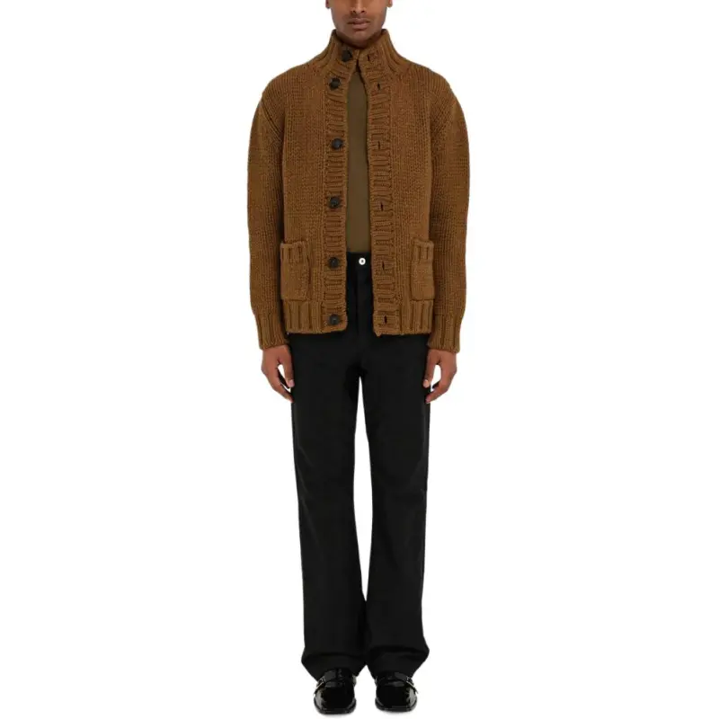 Ferragamo High-neck Cardigan-2