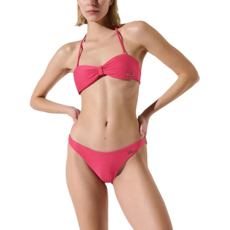 KARL LAGERFELD / Karl Lagerfeld Jeans Logo plaque Bikini Bottoms-2