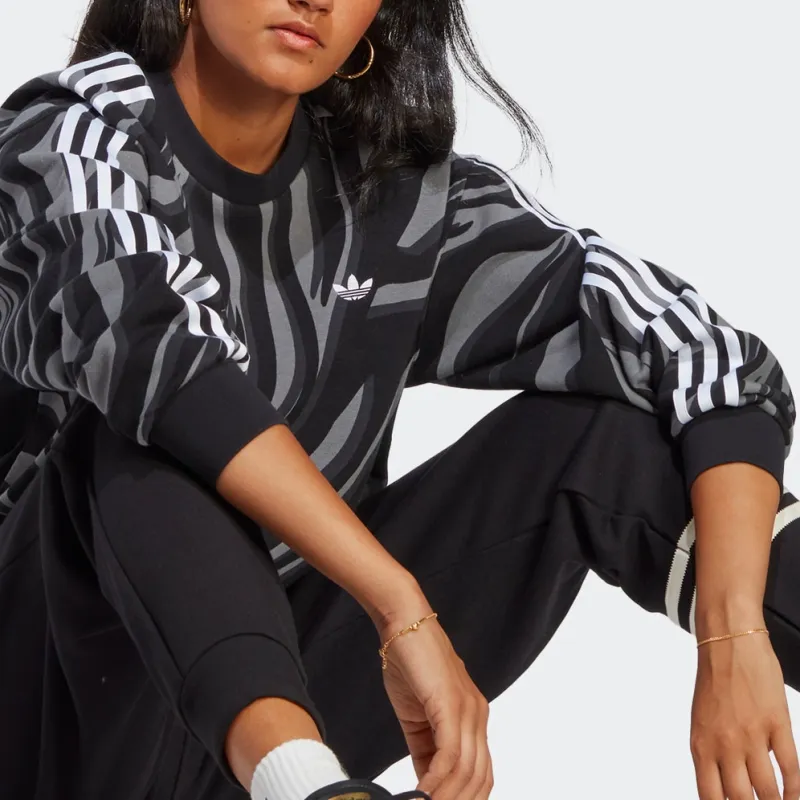 Adidas Originals Sweatshirts Women's Black Gray-2