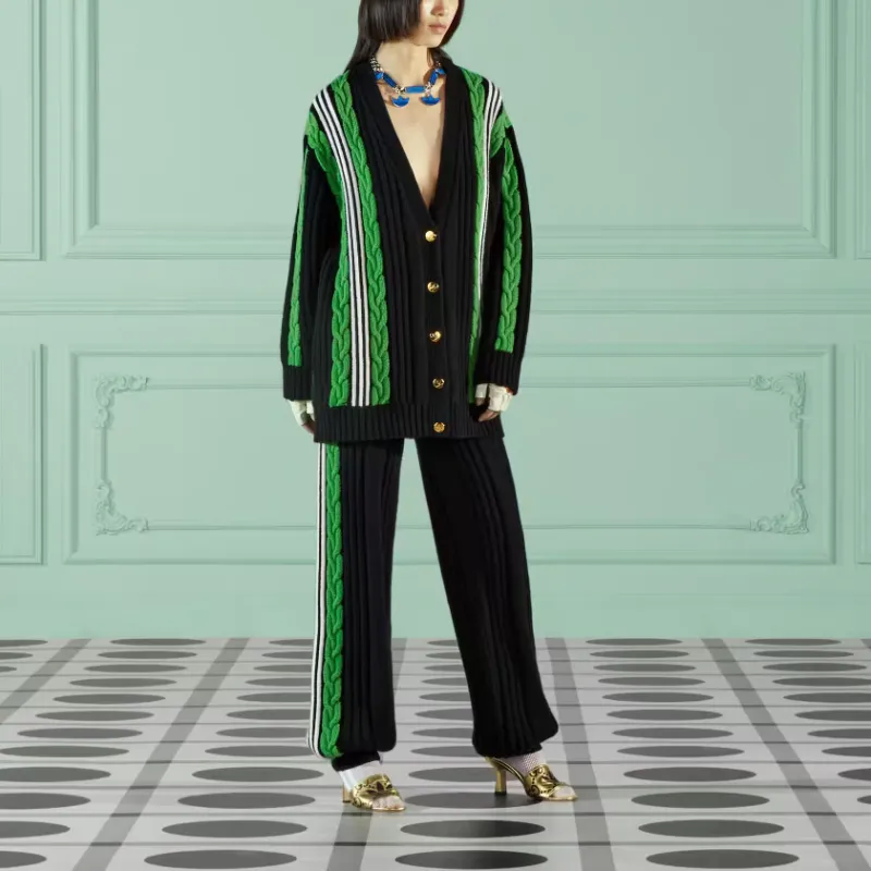 Adidas X GUCCI Casual Pants Women's Black-1