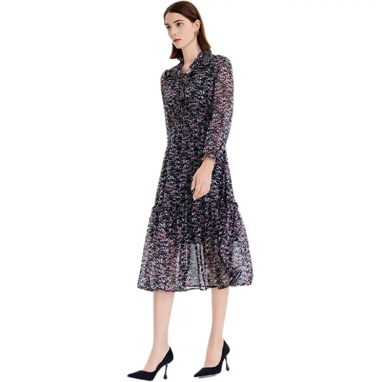 NINE WEST Long Sleeved Dresses Women's Floral-3