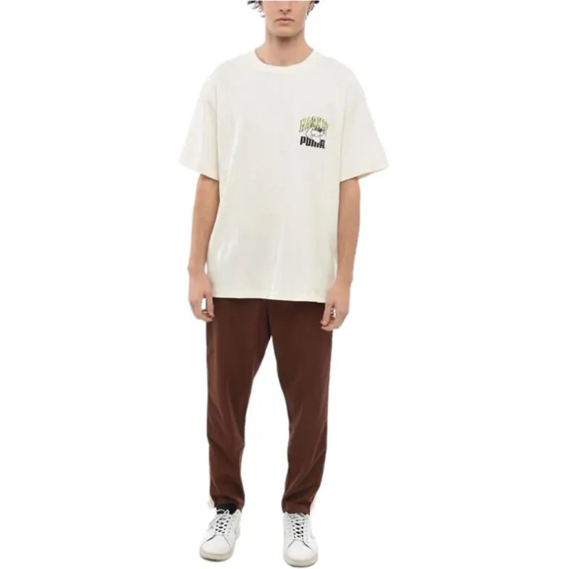 PUMA Set-in Sleeve T-Shirt Men's Khaki-2