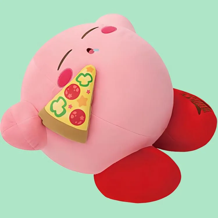 BANPRESTO Kirby Ichiban Kuji KIRBY'S BURGER B Reward Satisfying Hunger Dolls Plush Doll 30cm High-2