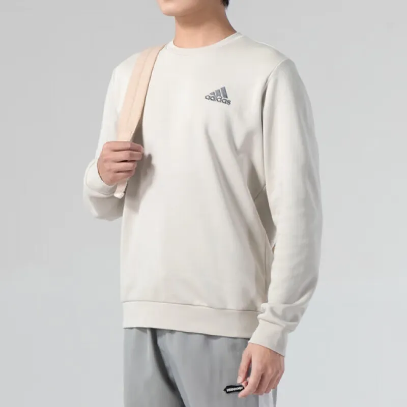 Adidas Feelcozy Essentials Fleece Sweatshirt Sweatshirt Men's Oxide Aluminum-4