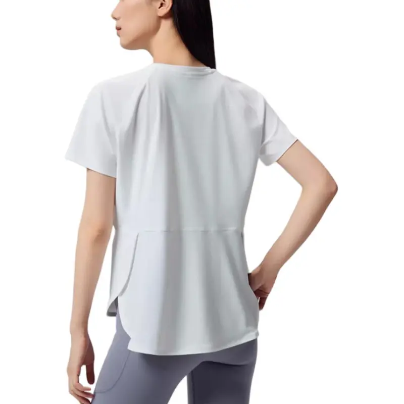 Saucony Raglan Sleeve T Shirt Women's Pearl White-4