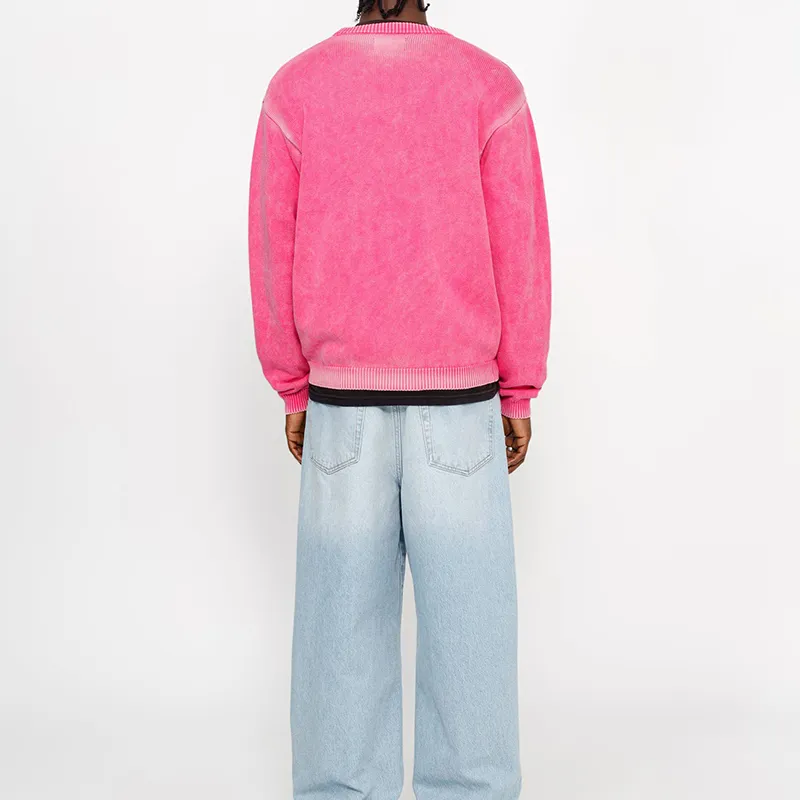 Stussy Faded Cotton Knit Crew-11