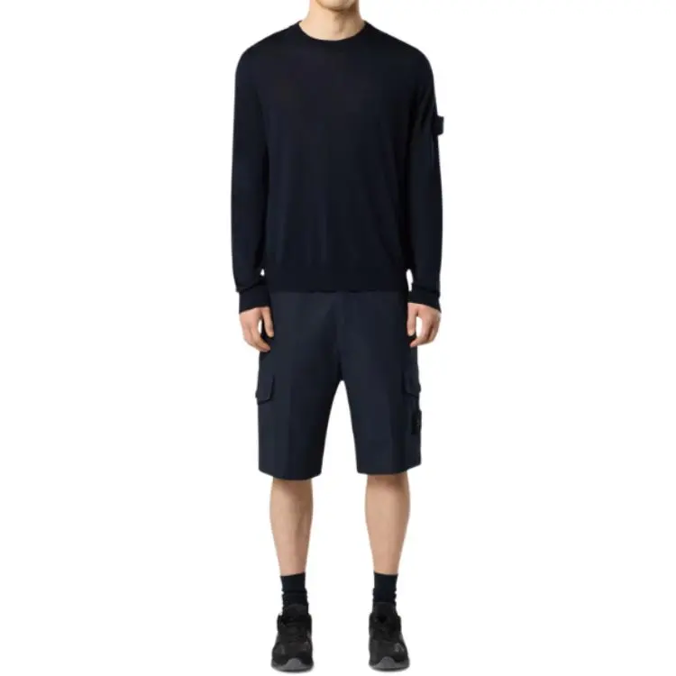 STONE ISLAND Logo Patch Crewneck Jumper-2