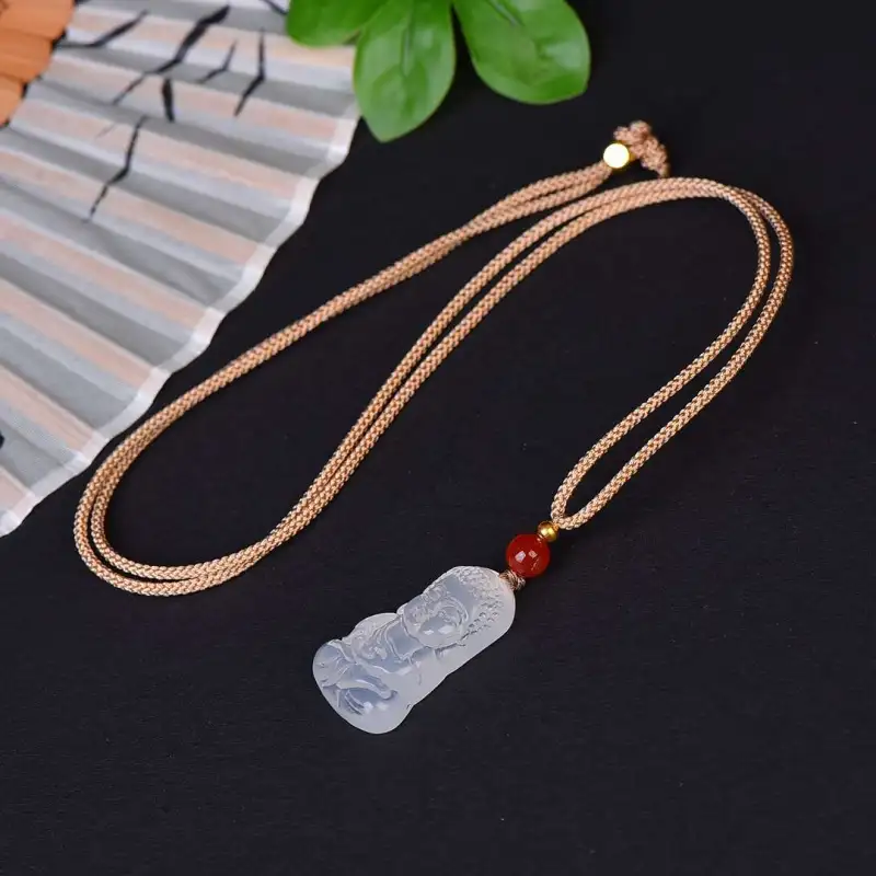 Grace Chalcedony Necklaces Unisex-5