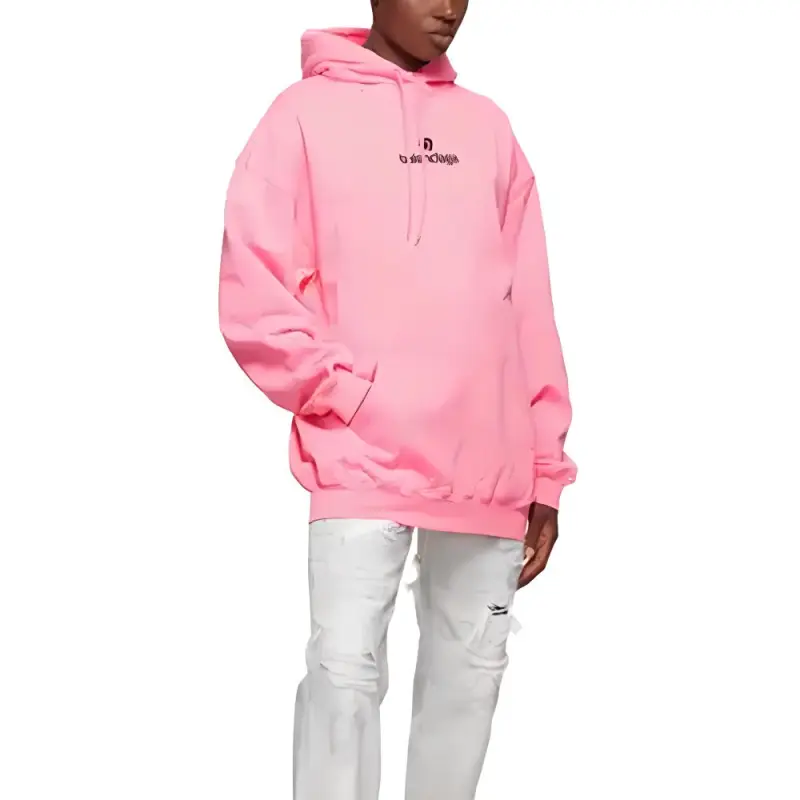 Balenciaga Sweatshirt Loose Fit Women's Pink-4