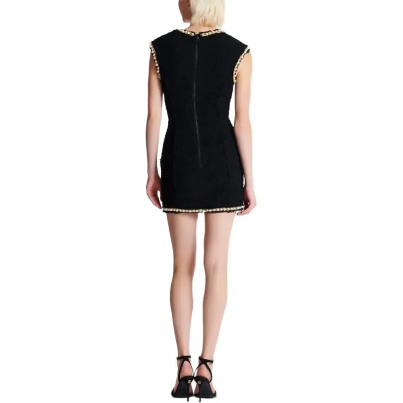 BALMAIN Pearl Embellishment Dress-3