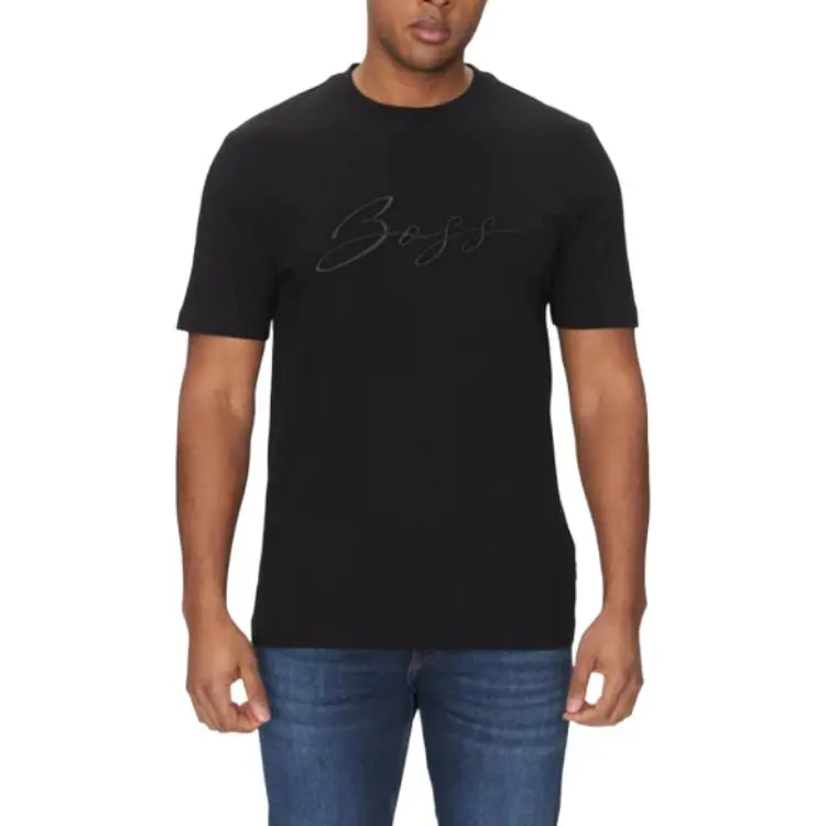 HUGO BOSS Thompson 70 Logo Embroidered T Shirt-2