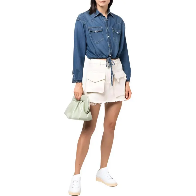 Polo Ralph Lauren Crop Tops Women's Blue-2