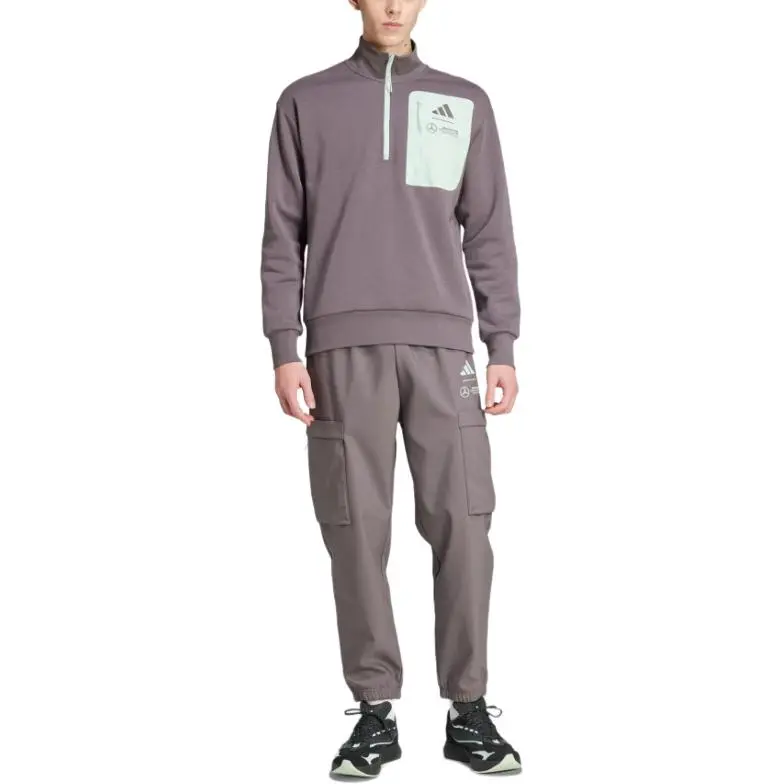 Adidas Mercedes Amg Petronas Formula Team Premium Woven Fleece Top-1