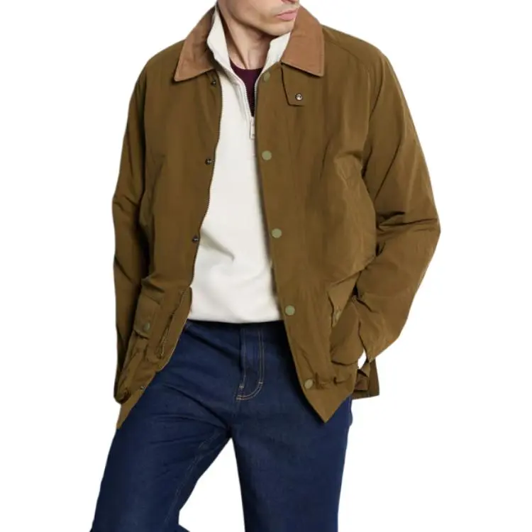 BARBOUR Logo Embroidered Long Sleeved Jacket-2