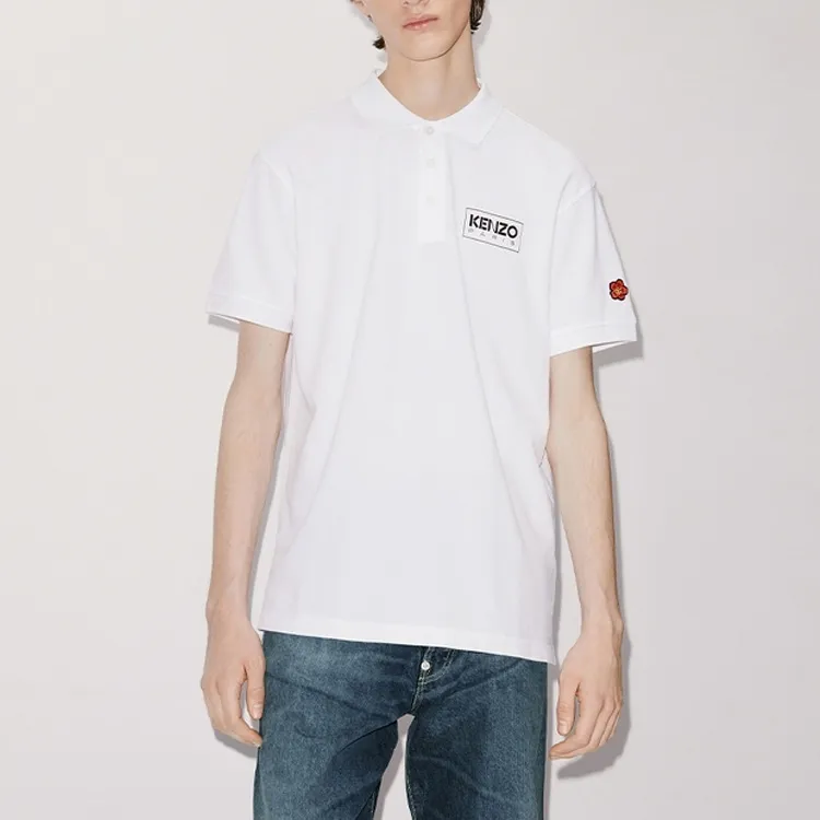KENZO Polo Shirts Unisex White-3