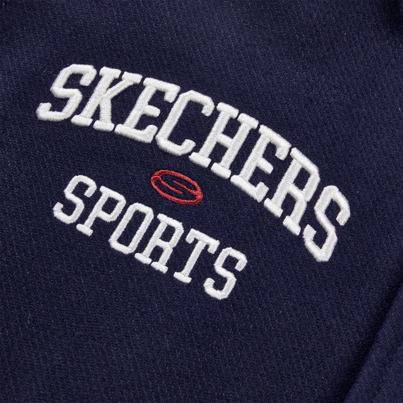 Skechers Puffer Jacket Women's Navy Blue-3