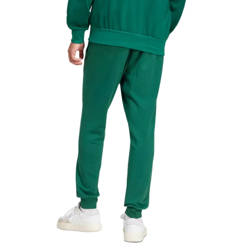 Adidas ESSENTIALSSportswear FW24 Cozy French Terry Joggers Athletic Trousers Men's Preppy Green Black-2