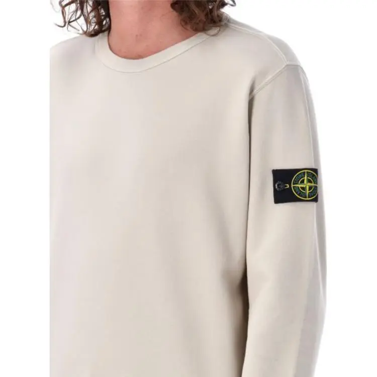 STONE ISLAND Logo Patch Crewneck Sweatshirt-4