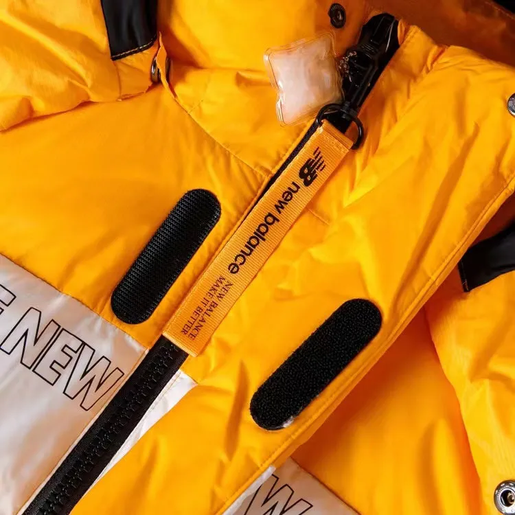 New Balance Down Jackets Men Yellow-4