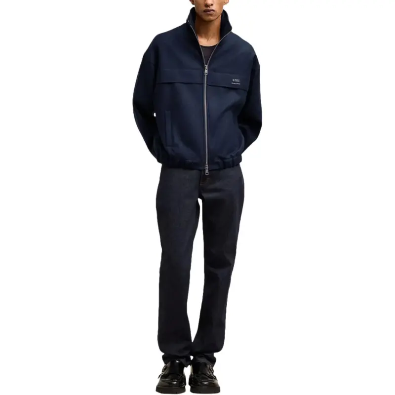 Ami Alexandre Mattiussi Elasticated Waist Zipped Windbreaker-1
