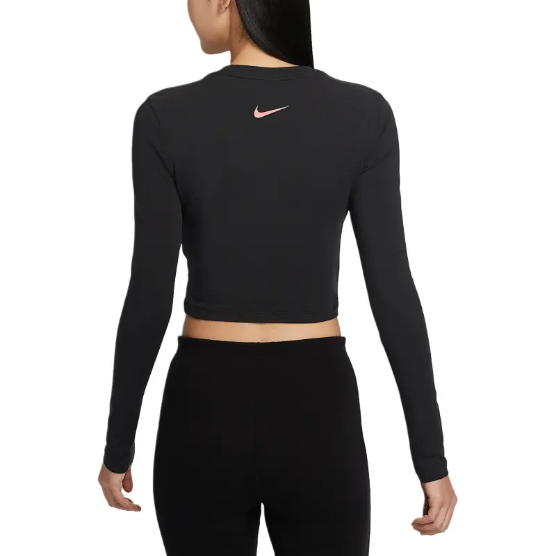 Nike Clothing Crop Tops Women's Black-1