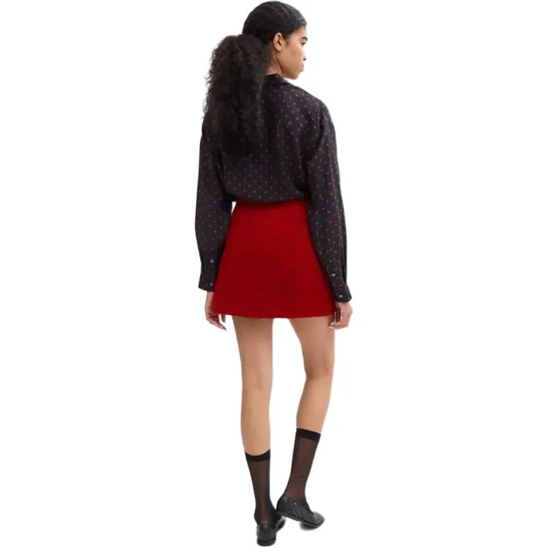 COACH FW24 Casual Short Skirts Women's Red-2
