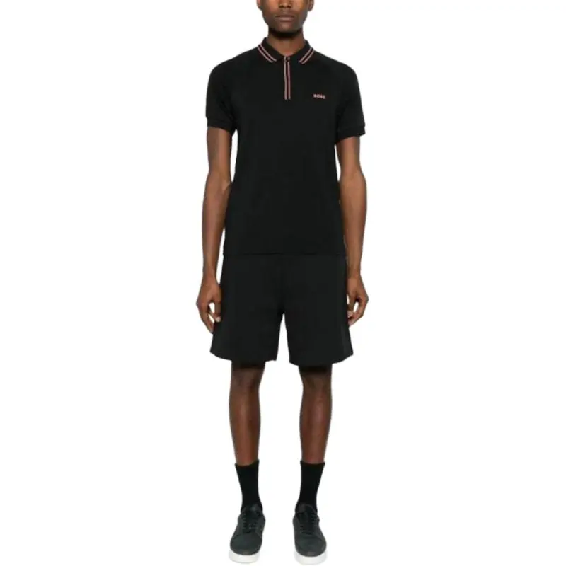 HUGO BOSS Logo appliqué Cotton Polo Shirt-1