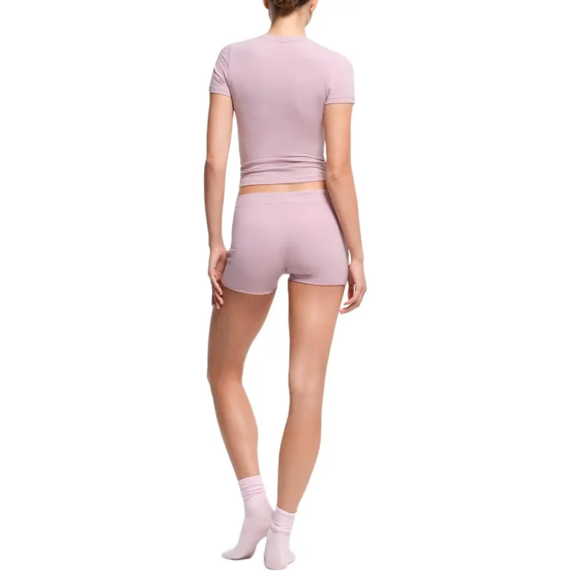 SKIMS FW24 COTTON JERSEY SHORT Boxer Shorts Women's DUSK/Nightfall Color-3