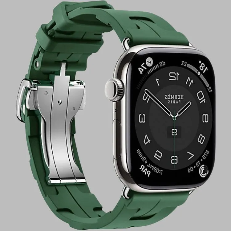 HERMES Apple Compatibility Watch Band 46mm Rubber Material-2
