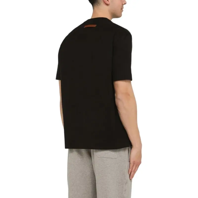 Ermenegildo Zegna Logo Printed Crewneck T Shirt-3