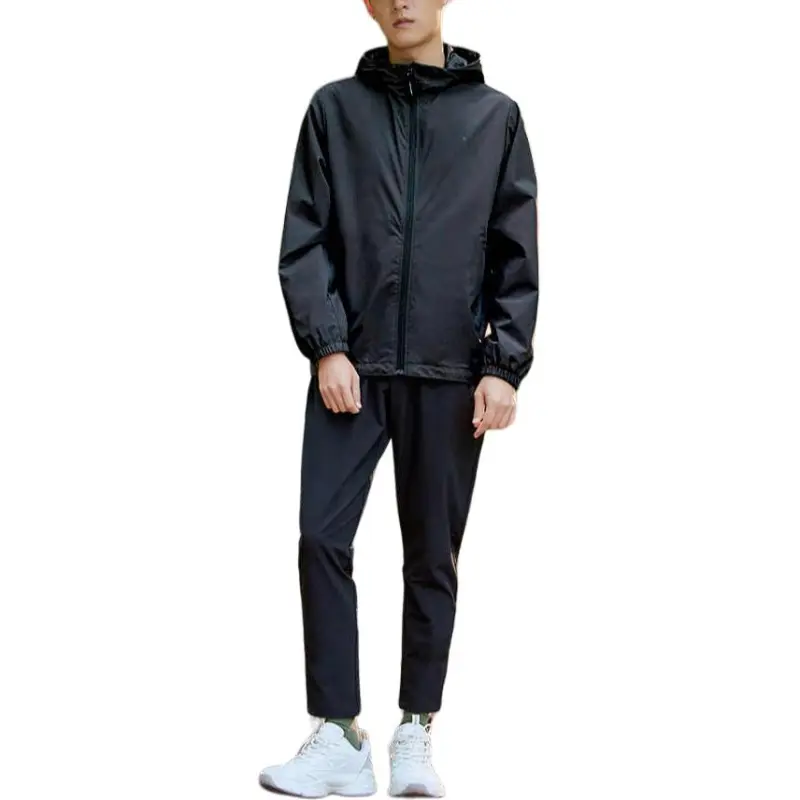 QIAODAN Jackets Coats Men's Black-4