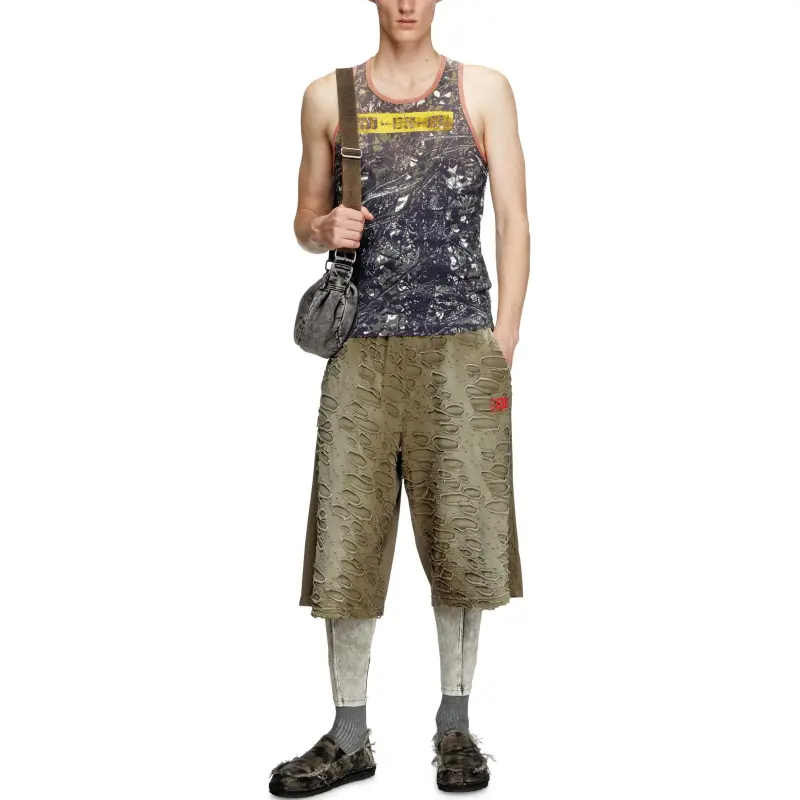 DIESEL T Lifty Camou Tank Top-1
