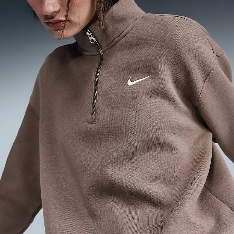 Nike Sportswear Phoenix Fleece Women's Oversized 1/4 Zip Long Sweatshirt-2