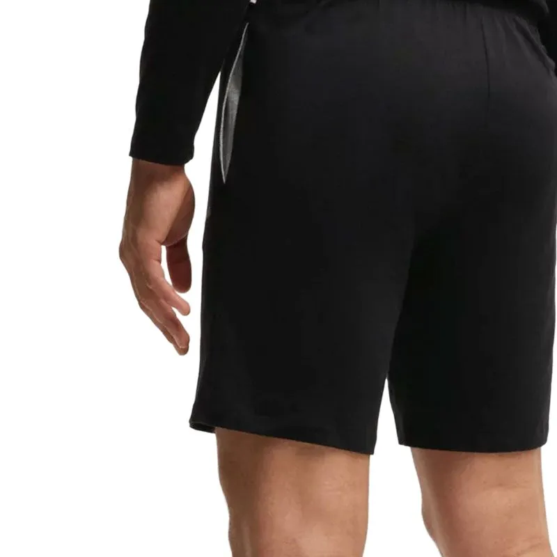 HUGO BOSS Stretch Cotton Regular Fit Shorts With Logo Detail Casual Shorts Men's Black-5